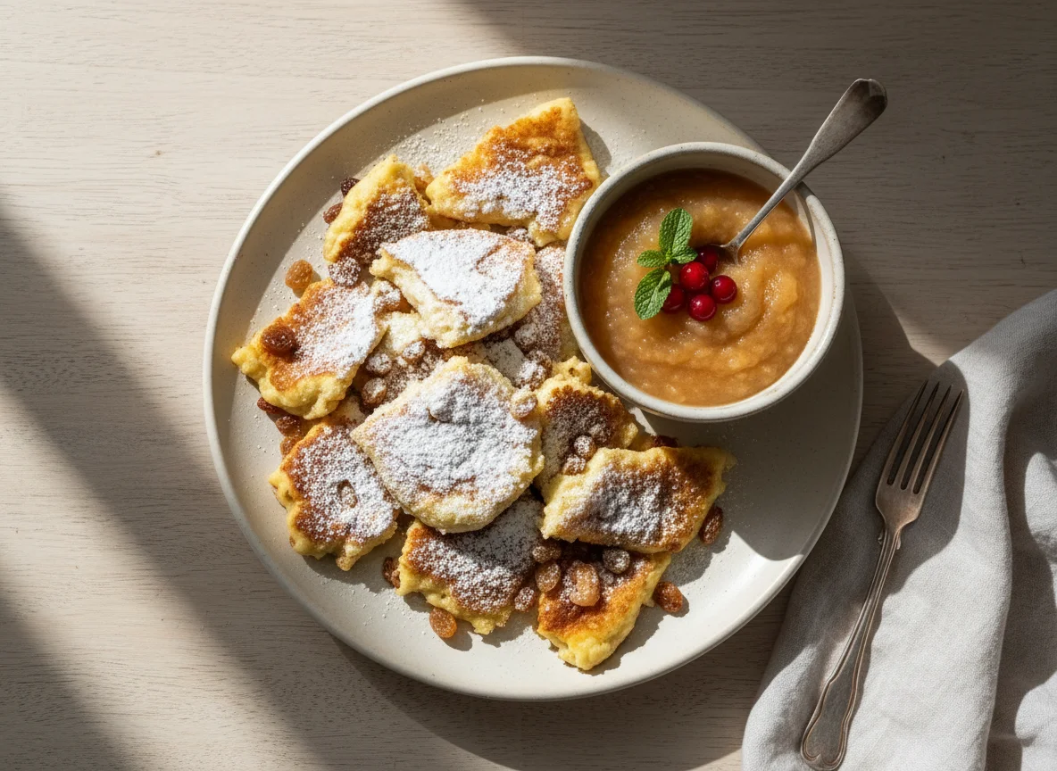 Kaiserschmarrn mit Apfelmus photo