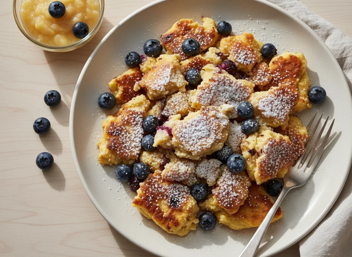 Kaiserschmarrn mit Heidelbeeren photo