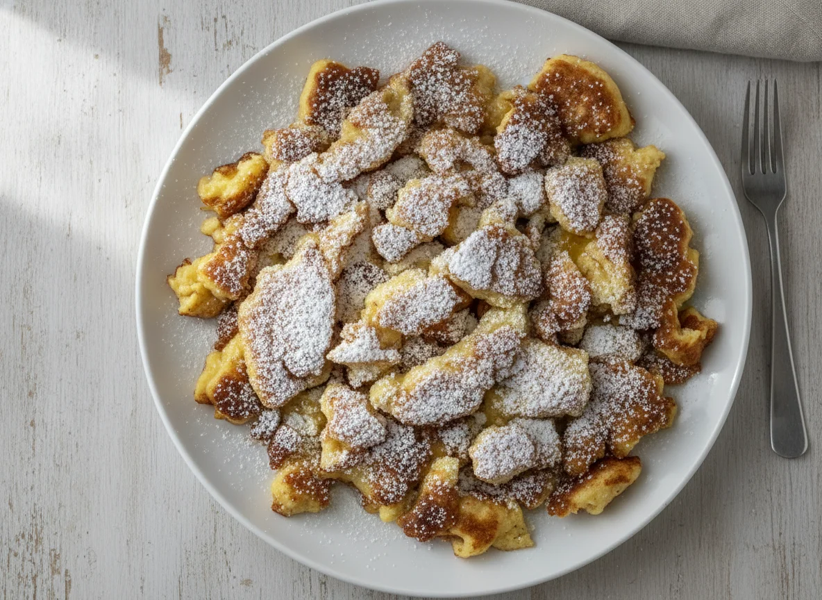 Kaiserschmarrn mit Staubzucker photo