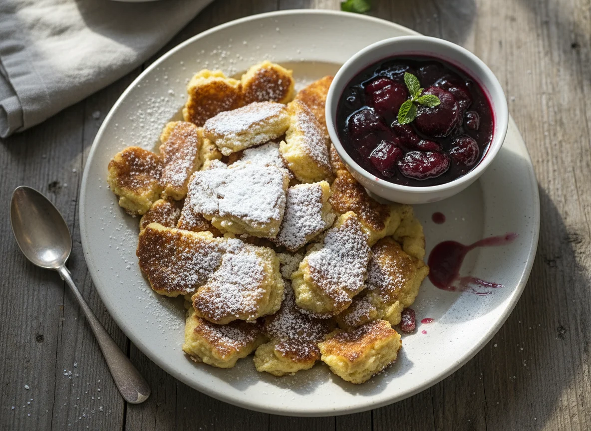 Kaiserschmarrn mit Zwetschgenröster photo