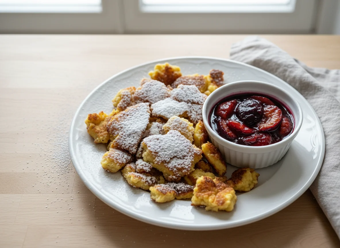 Kaiserschmarrn mit Zwetschkenröster photo