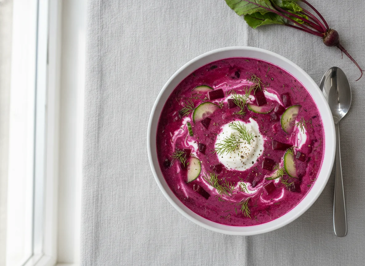 Kalte Rote-Bete-Suppe (Chlodnik) photo