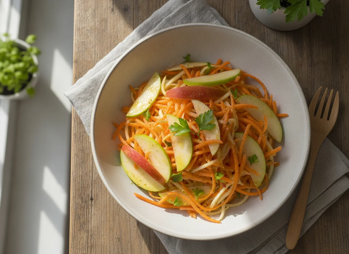 Karotten-Apfel-Rohkostsalat photo