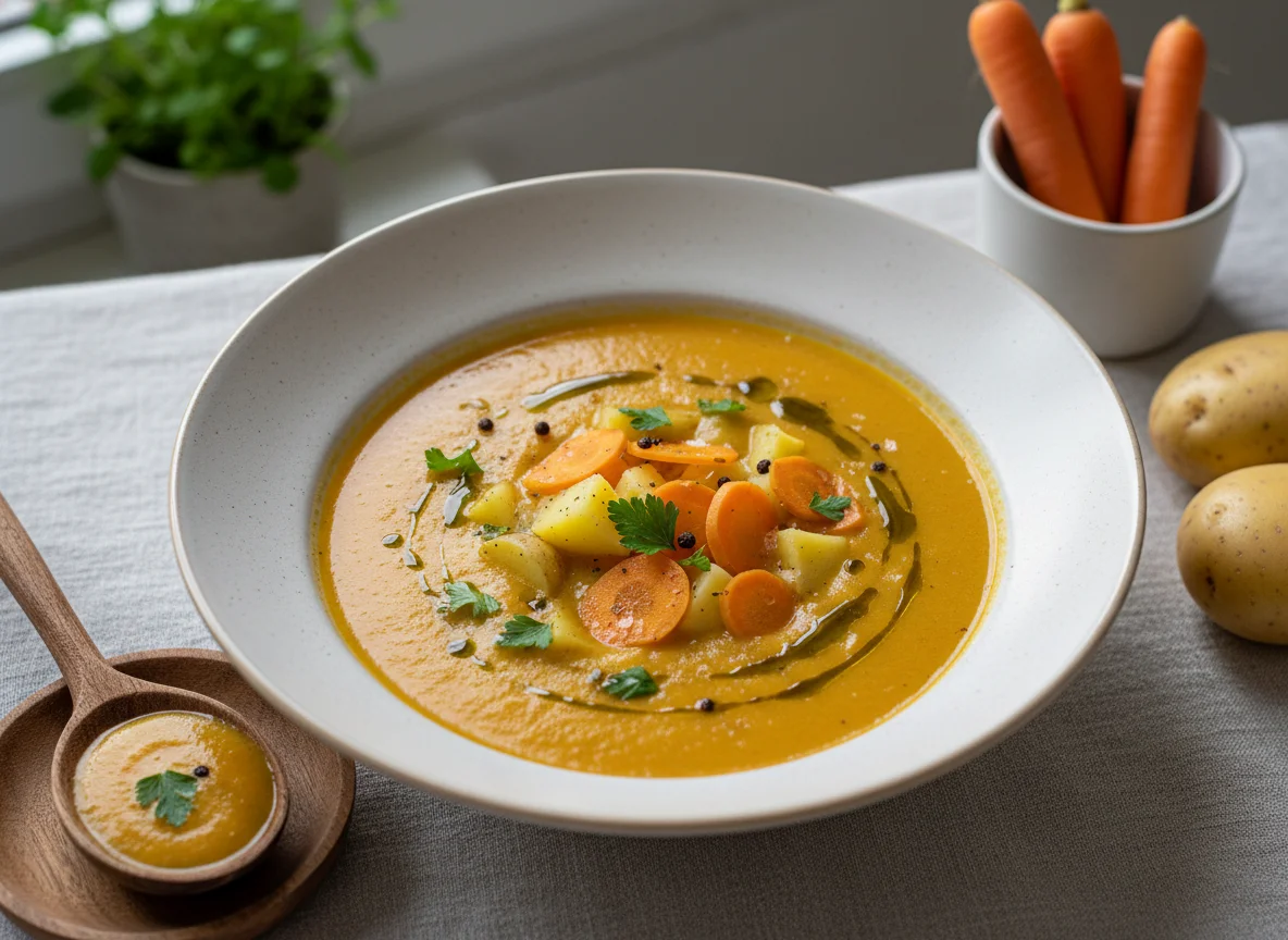 Karotten-Kartoffel-Suppe photo