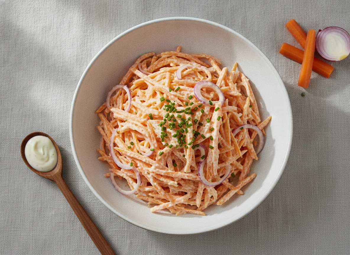 Karottensalat mit Sahne-Dressing photo