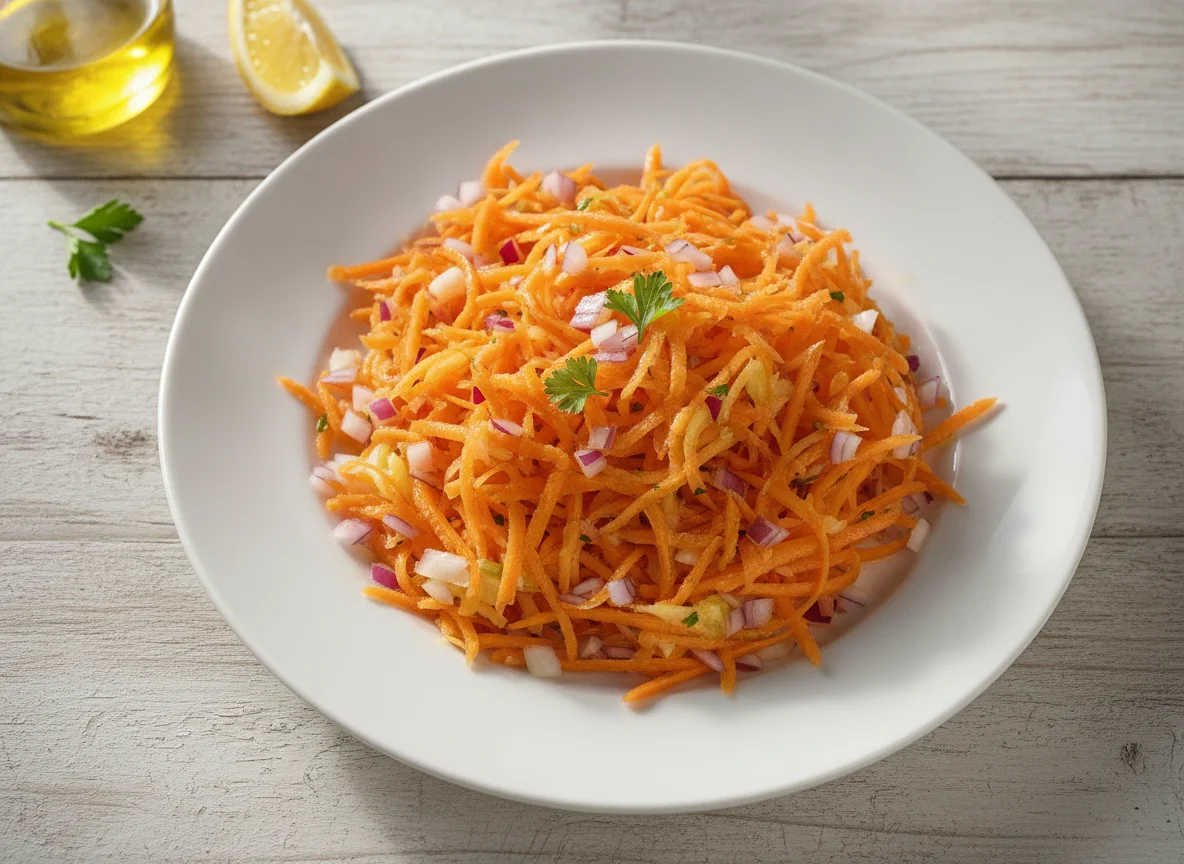Karottensalat mit Zwiebeln photo