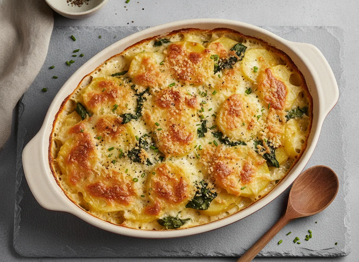 Kartoffelauflauf mit Käsekruste photo