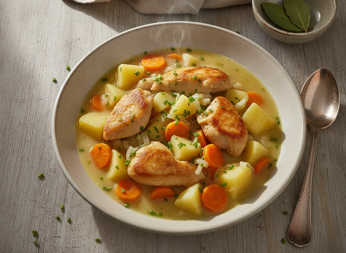 Kartoffeleintopf mit Hähnchen photo