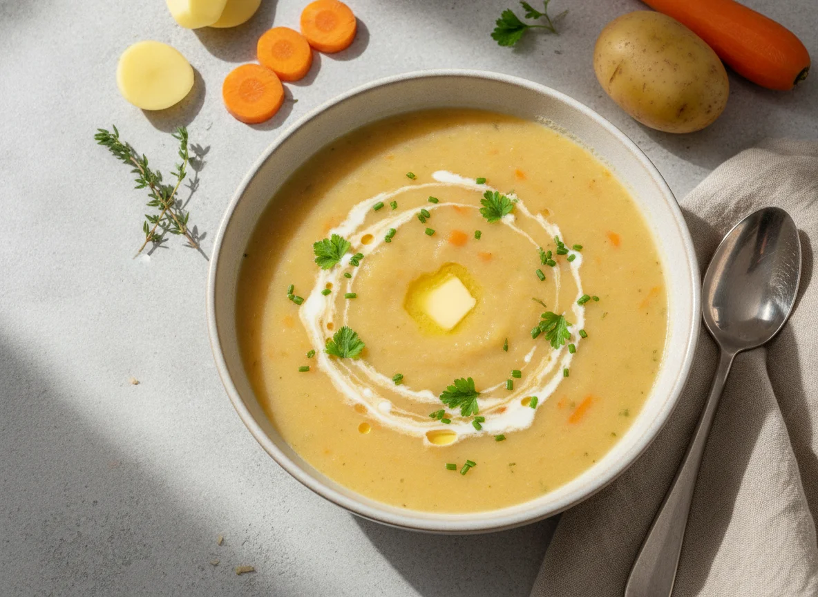 Kartoffel-Gemüse-Cremesuppe photo