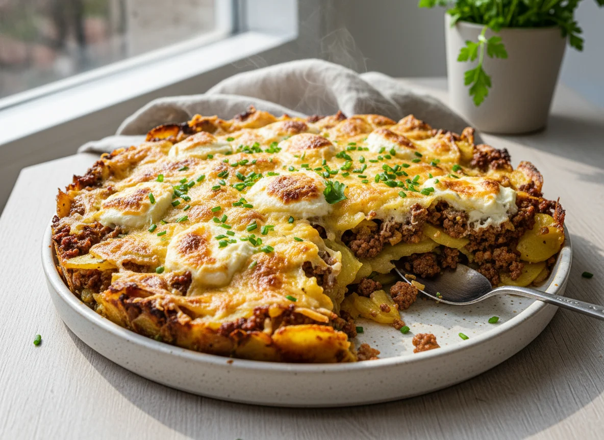 Kartoffel-Hackfleisch-Gratin photo