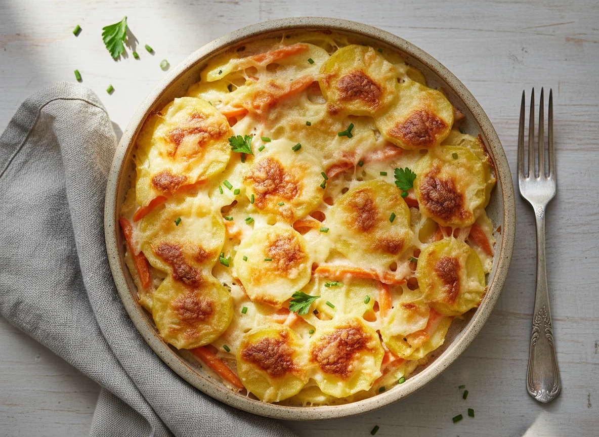 Kartoffel-Karotten-Gratin photo
