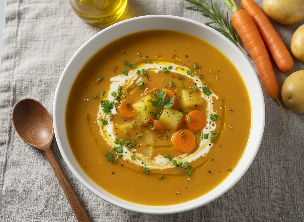 Kartoffel-Karotten-Suppe photo