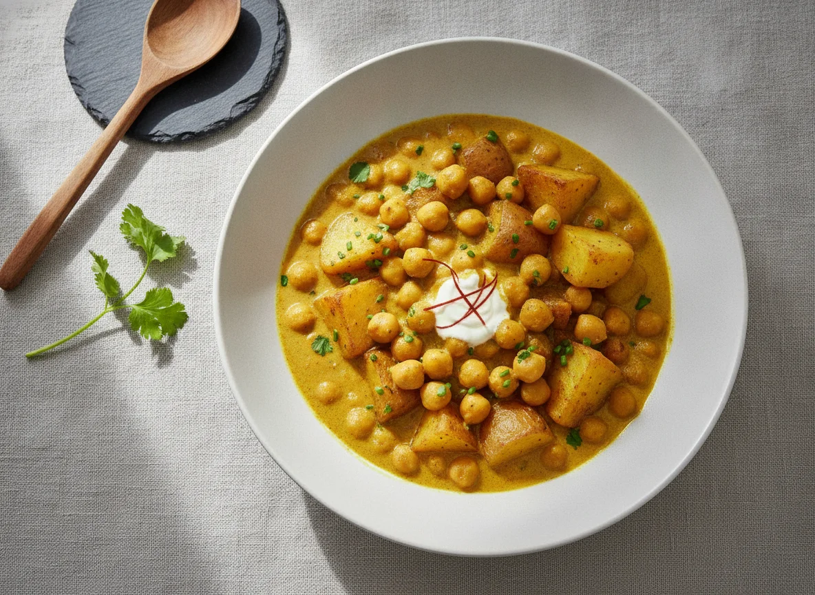Kartoffel-Kichererbsen-Curry photo