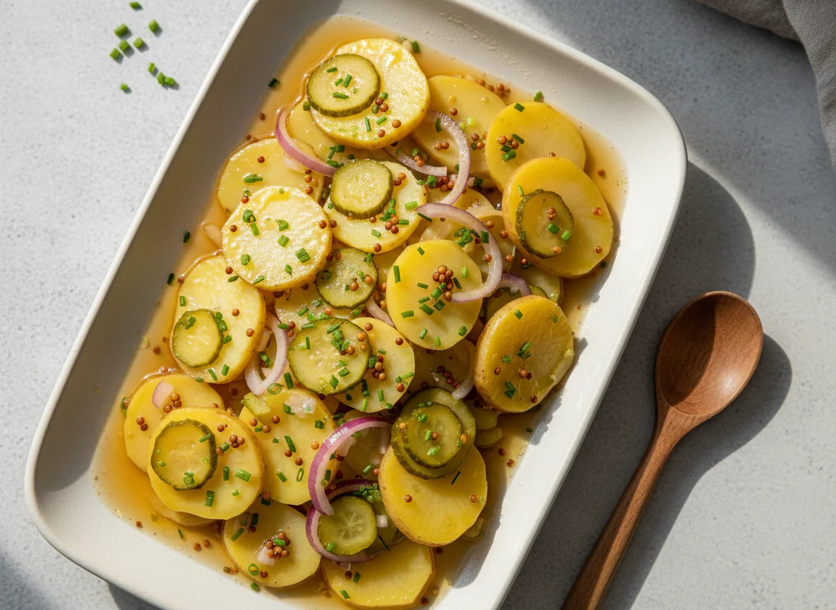Kartoffelsalat mit Gemüsebrühe photo