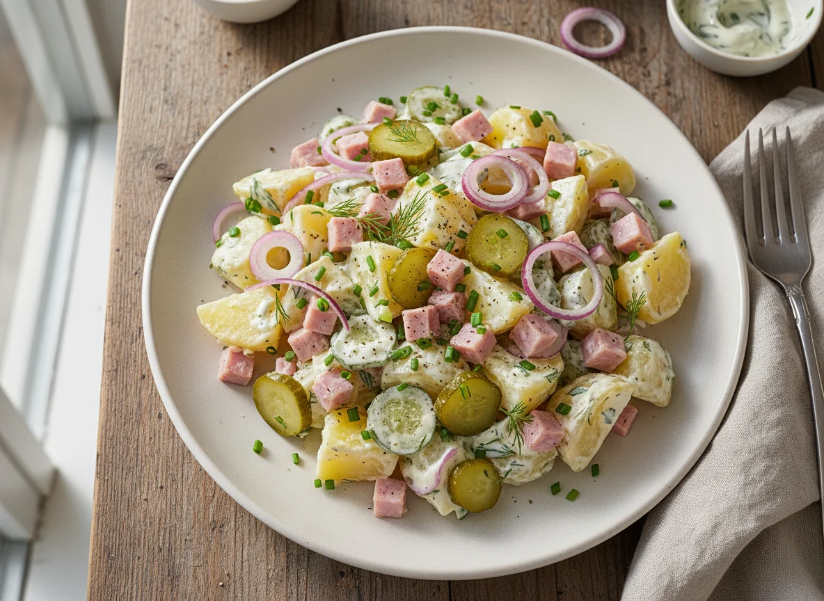 Kartoffel-Schinken-Salat photo