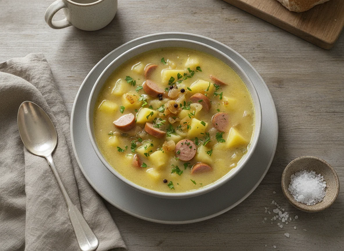 Kartoffelsuppe mit Wienerli photo