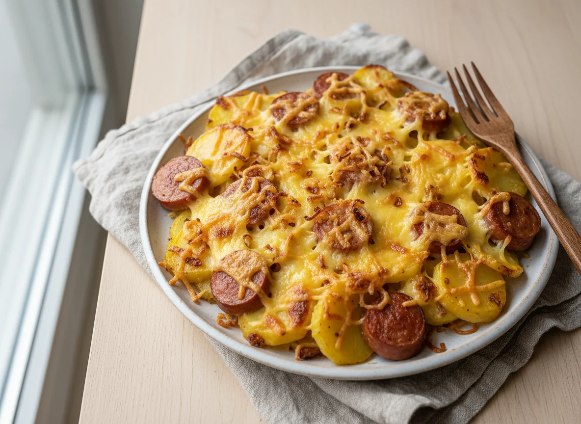 Kartoffel-Wurst-Auflauf photo