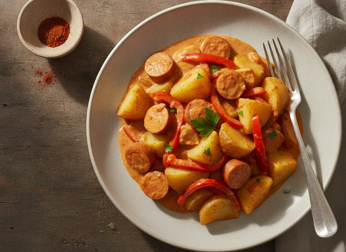 Kartoffel-Wurst-Gulasch photo