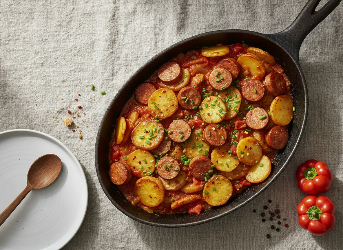 Kartoffel-Wurst-Pfanne photo