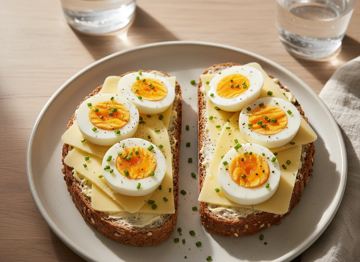 Käse- und Eierbrot photo