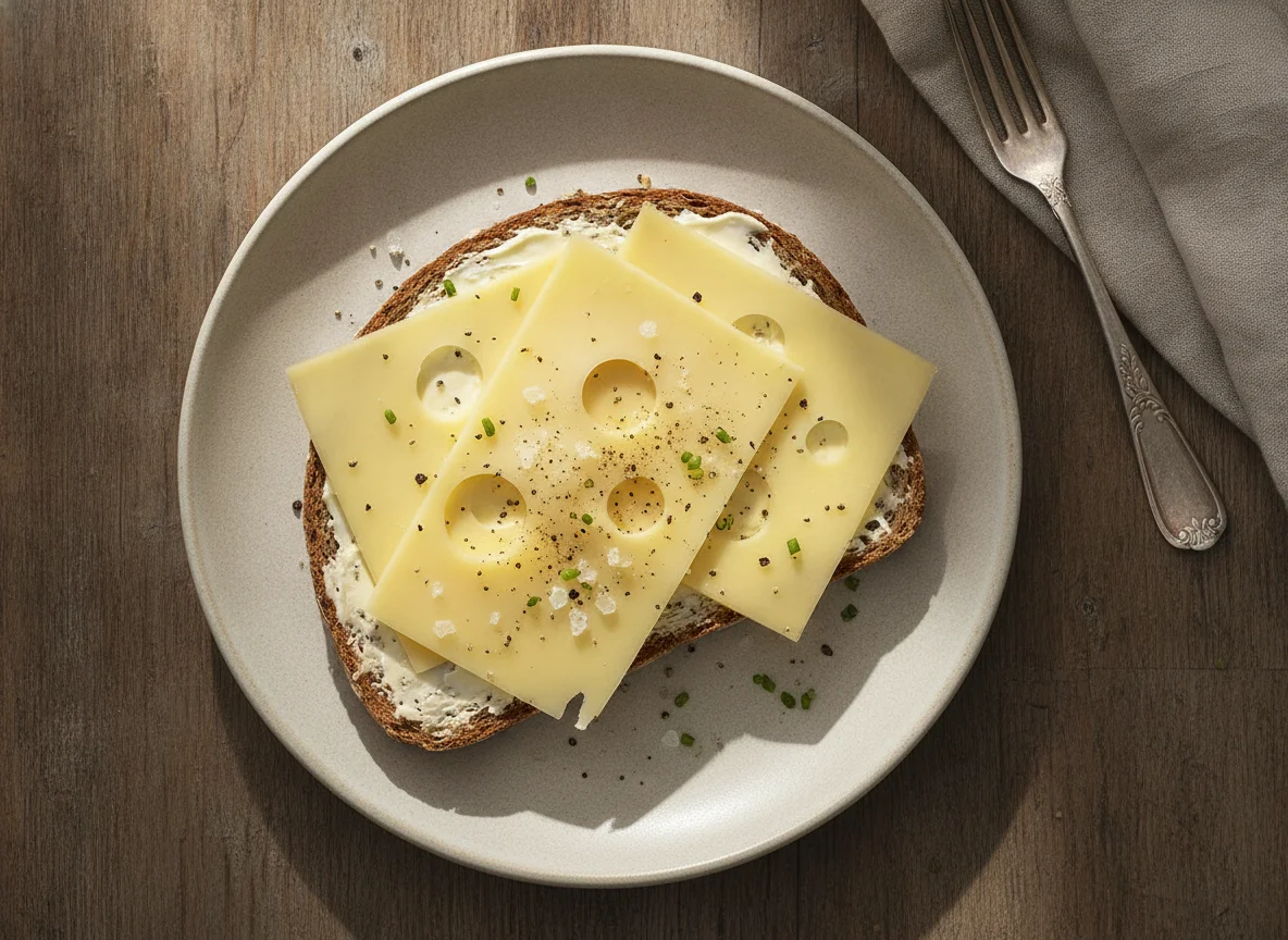 Käsebrot mit Gewürzen photo