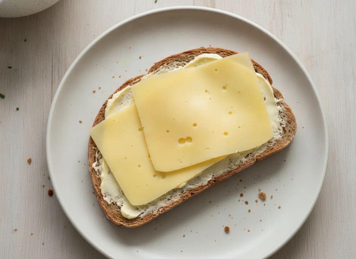 Käsebrot mit Margarine photo