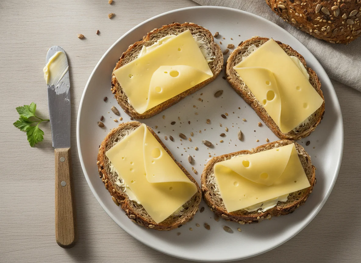 Käsebrot mit Mehrkornbrot photo