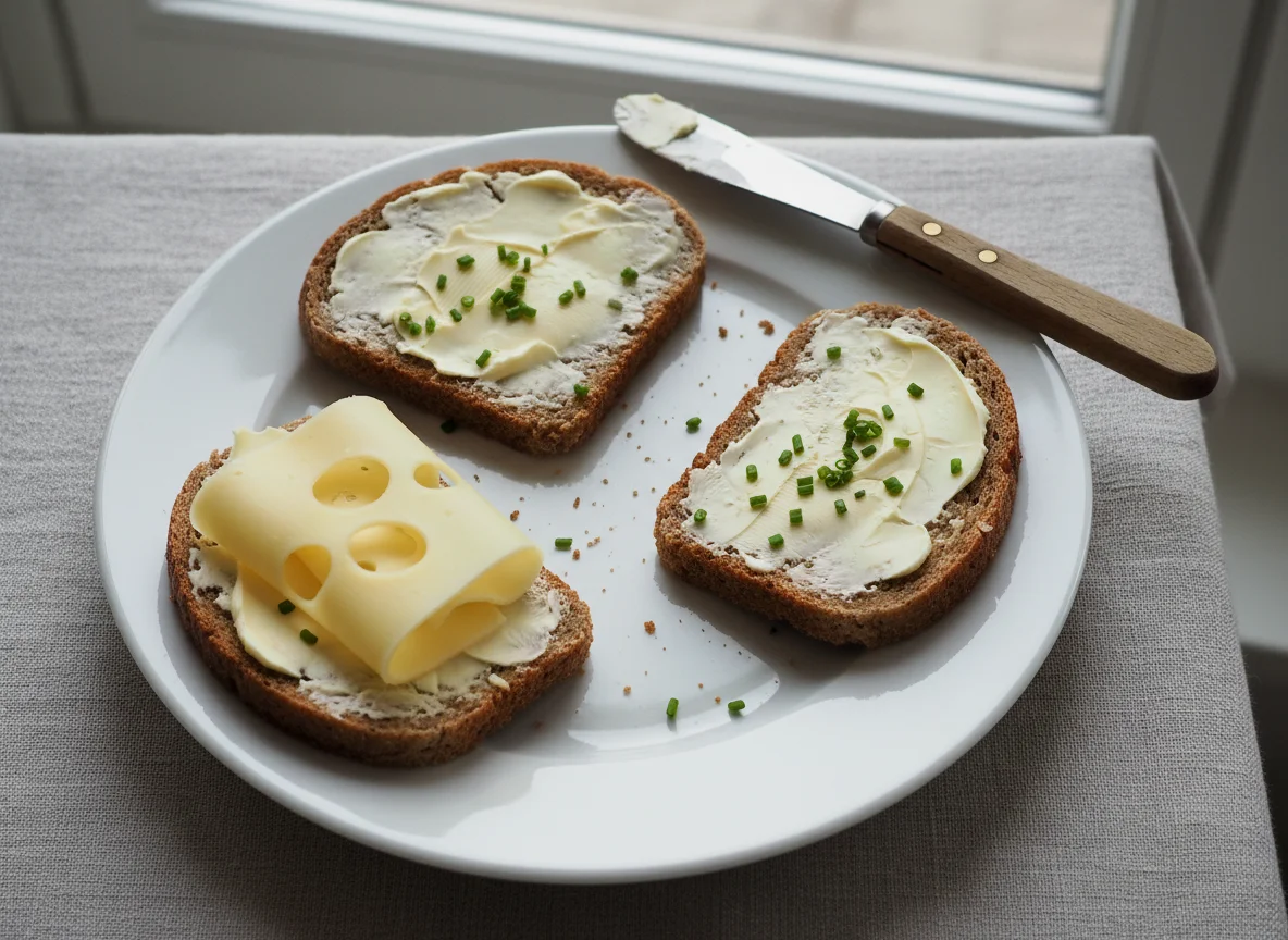 Käsebrot und Butterbrot photo