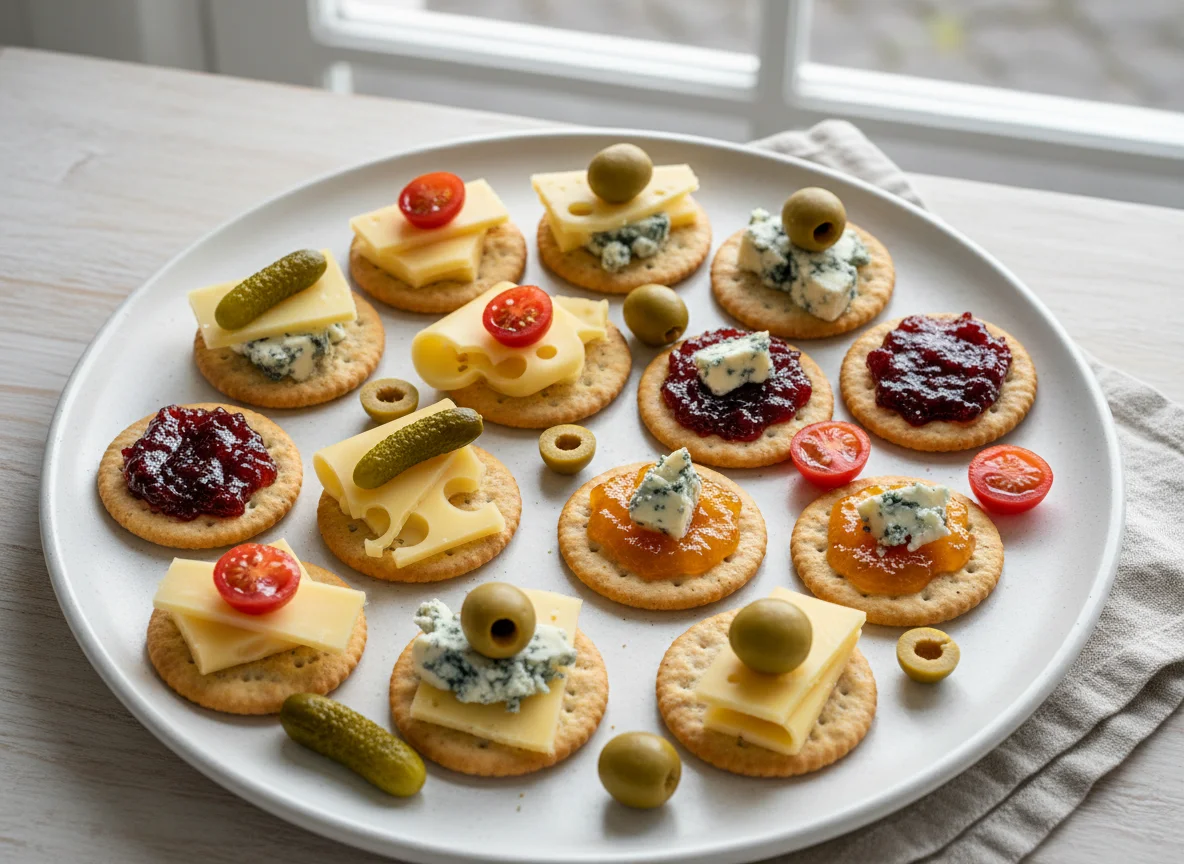 Käse-Cracker-Häppchen photo