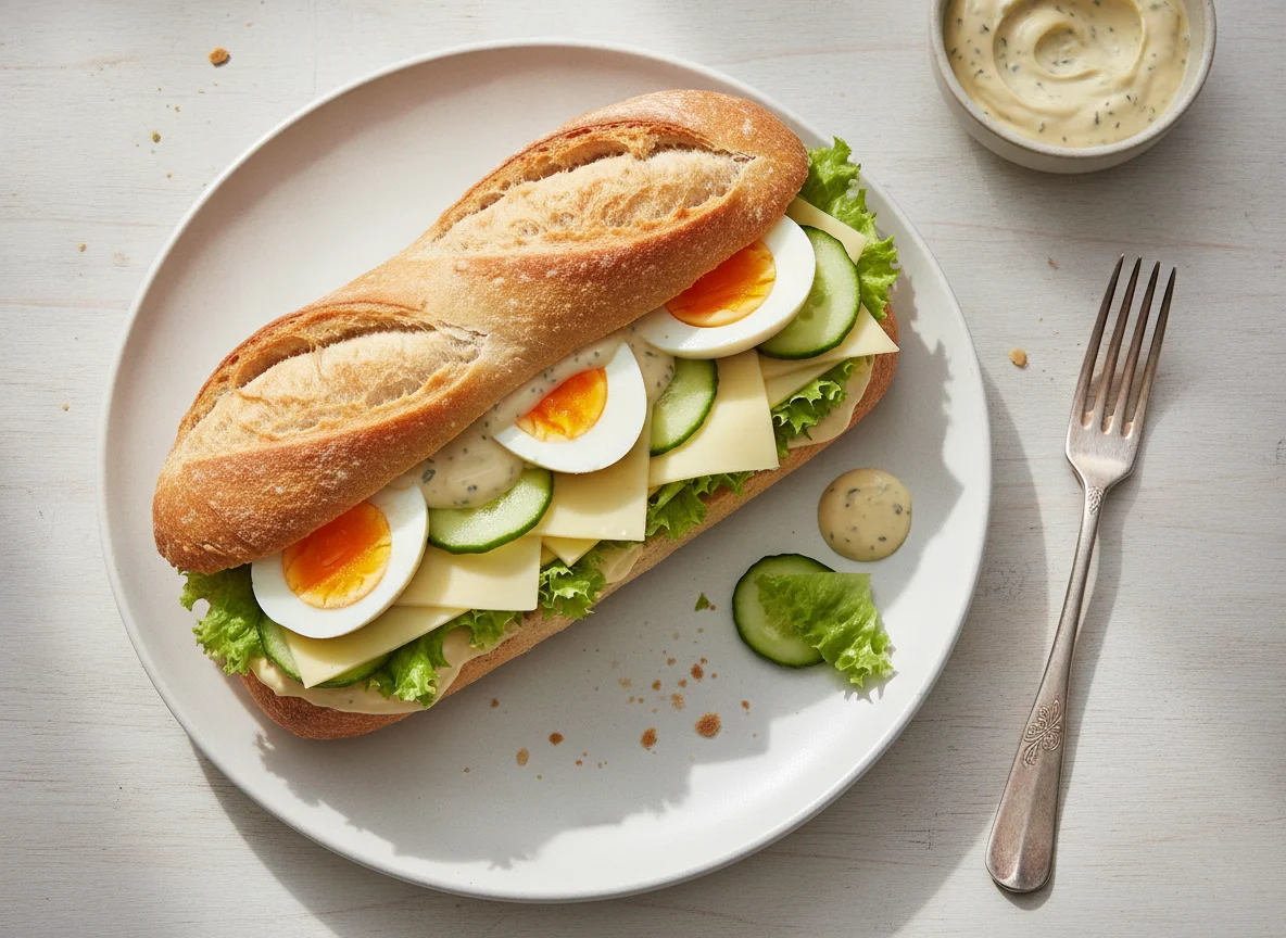 Käse-Ei-Baguette photo