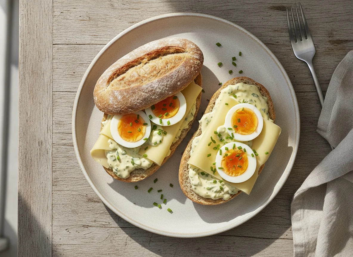 Käse-Ei-Brötchen photo