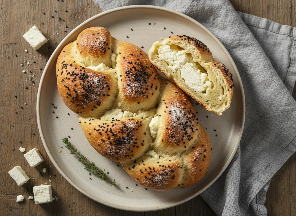 Käsegebäck mit Schwarzkümmel photo