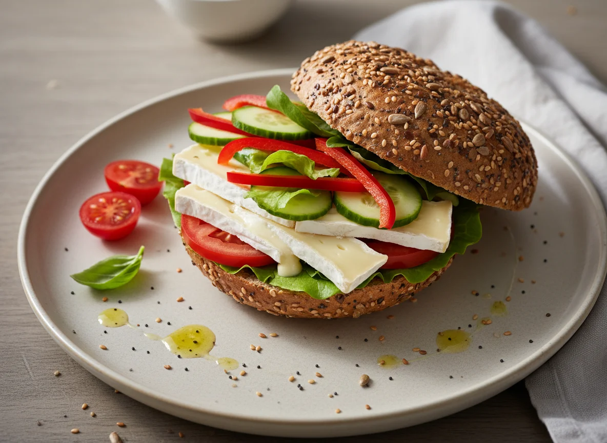 Käse-Gemüse-Brötchen photo