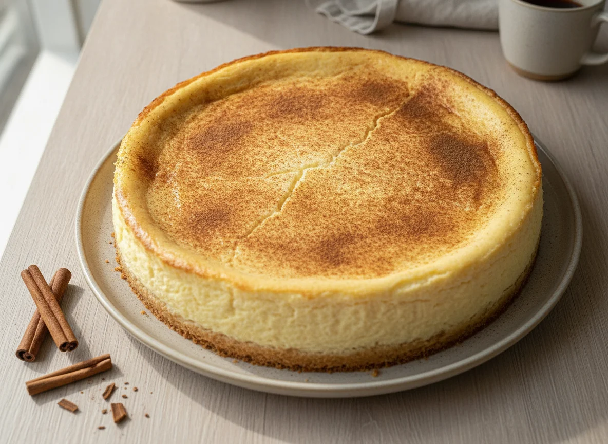 Käsekuchen mit Mürbeteigboden photo