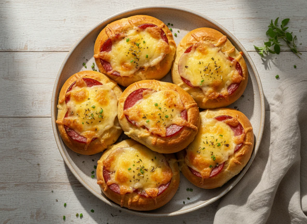 Käse-Salami-Brötchen photo