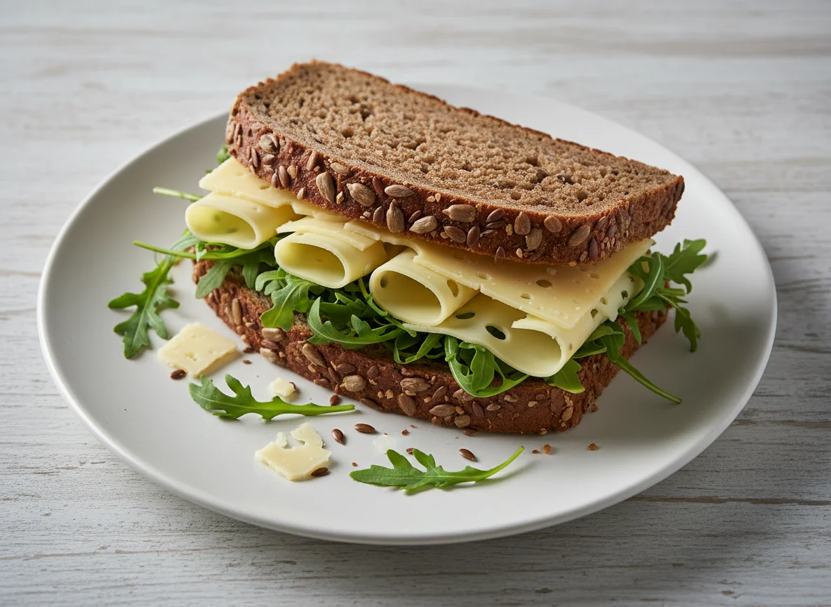 Käse-Sandwich mit Vollkornbrot photo