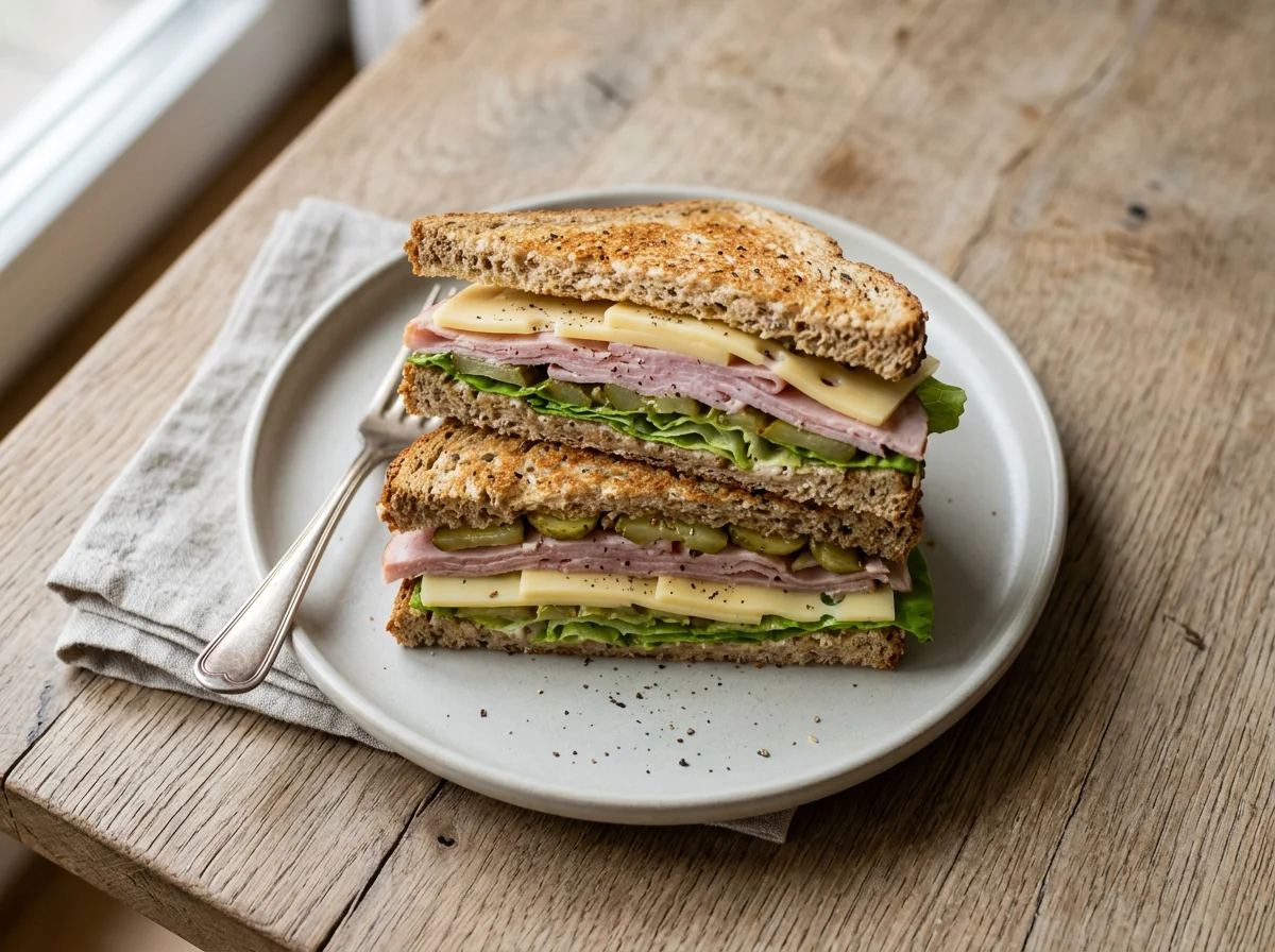 Käse-Schinken-Sandwich photo