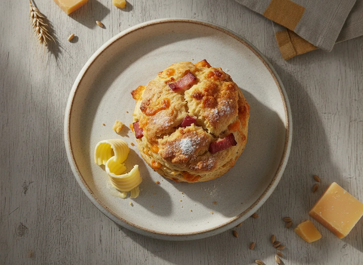 Käse-Schinken-Scone photo