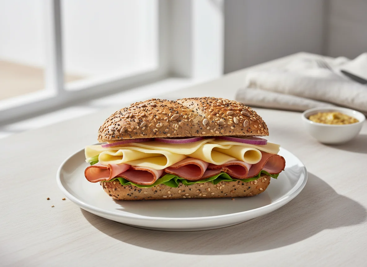 Käse-Schinken-Semmel photo