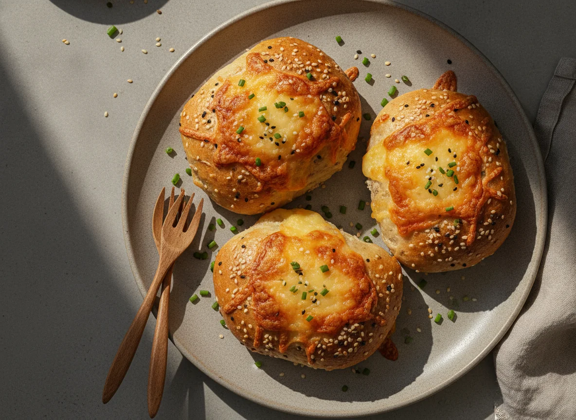 Käse-Sesam-Brötchen photo