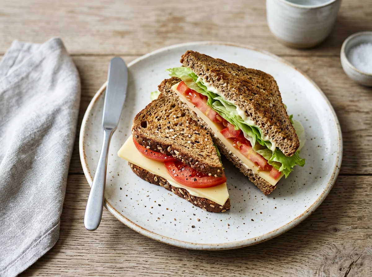 Käse-Tomaten-Salat-Sandwich photo