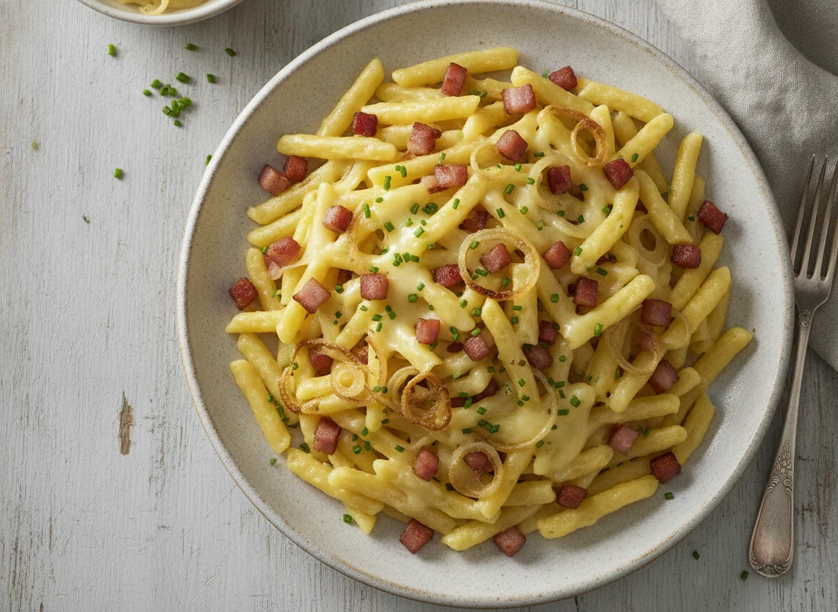 Kässpätzle mit Speck photo
