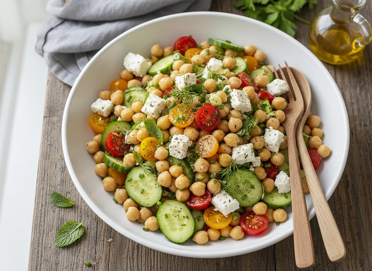 Kichererbsen-Feta-Salat photo