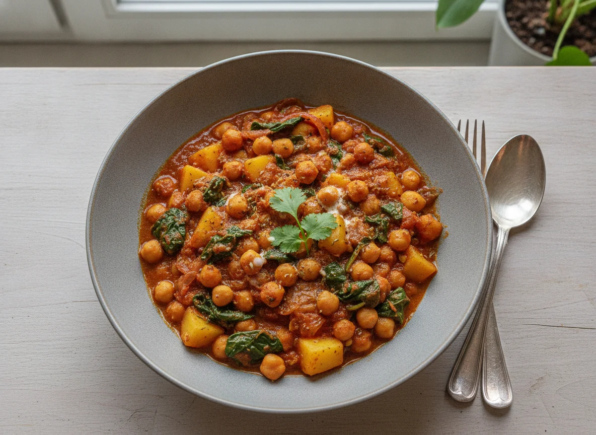 Kichererbsen-Kartoffel-Curry photo