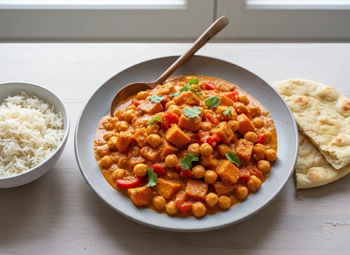 Kichererbsen-Süßkartoffel-Curry photo
