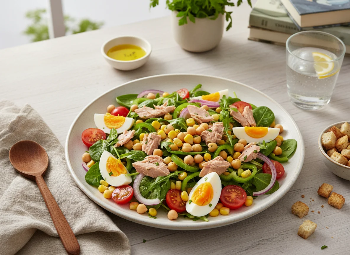 Kichererbsen-Thunfisch-Salat photo