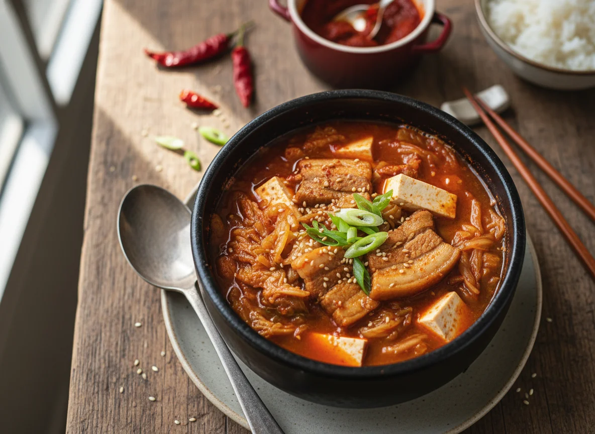 Kimchi Jjigae (Kimchi-Eintopf) photo