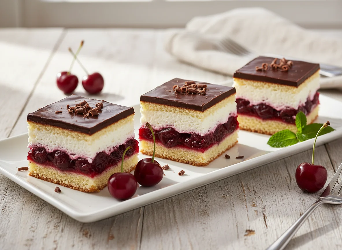 Kirsch-Sahne-Schnitten photo