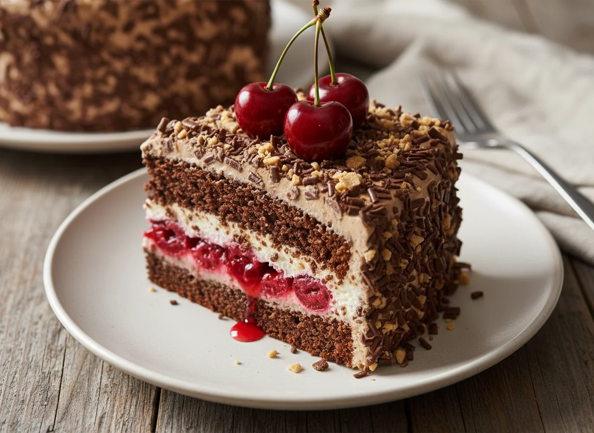 Kirsch-Schokoladen-Sahnetorte photo