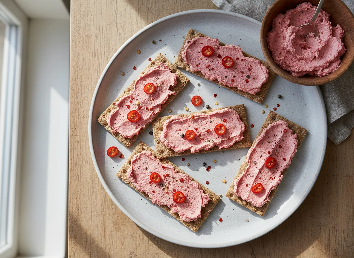 Knäckebrot mit Aufstrich photo